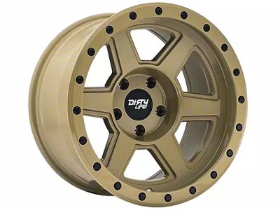 Dirty Life Compound Desert Sand 6-Lug Wheel; 17x9; -12mm Offset (21-25 F-150)