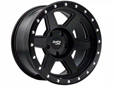 Dirty Life Compound Matte Black 6-Lug Wheel; 17x9; -12mm Offset (21-24 F-150)