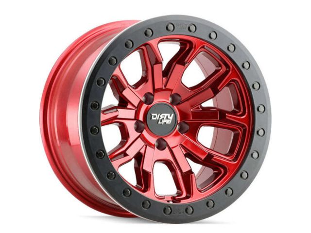 Dirty Life DT-1 Crimson Candy Red 8-Lug Wheel; 17x9; -12mm Offset (19-24 RAM 2500)