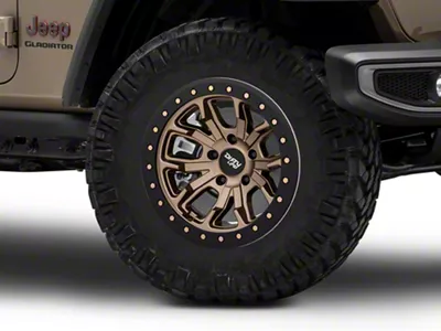 Dirty Life DT-1 Matte Gold 6-Lug Wheel; 17x9; -12mm Offset (19-23 Ranger)