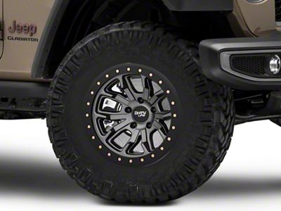 Dirty Life DT-1 Matte Gunmetal 6-Lug Wheel; 17x9; -12mm Offset (19-23 Ranger)