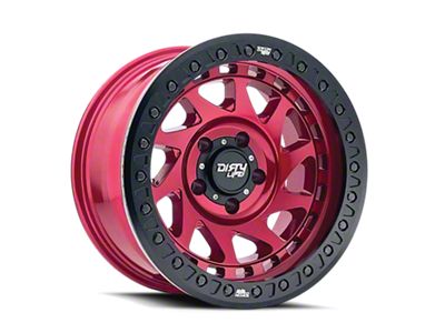 Dirty Life Enigma Race Crimson Candy Red 6-Lug Wheel; 17x9; -12mm Offset (19-23 Ranger)