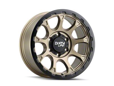 Dirty Life Drifter Matte Gold 6-Lug Wheel; 17x8.5; -6mm Offset (14-18 Sierra 1500)