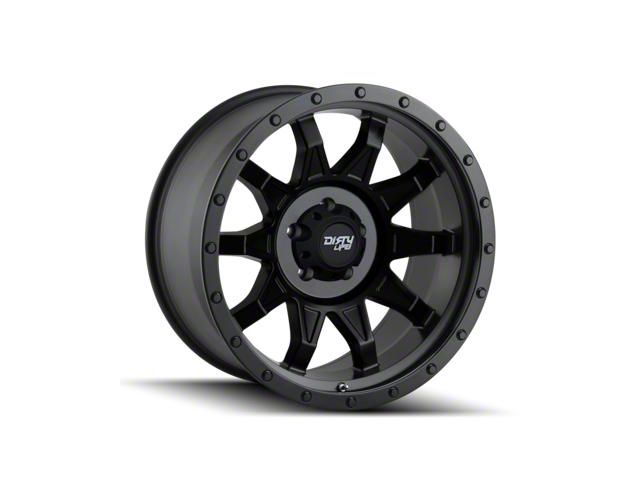 Dirty Life Roadkill Matte Black 6-Lug Wheel; 17x8.5; 6mm Offset (14-18 Silverado 1500)