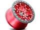 Dirty Life DT-1 Crimson Candy Red 8-Lug Wheel; 17x9; -12mm Offset (07-10 Silverado 3500 HD SRW)
