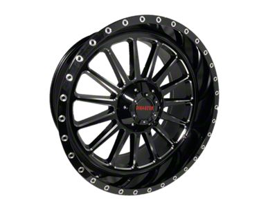 Disaster Offroad D96 Gloss Black Milled 6-Lug Wheel; 20x10; -12mm Offset (04-08 F-150)
