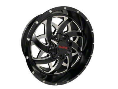 Disaster Offroad D94 Gloss Black Milled 6-Lug Wheel; 20x10; -12mm Offset (23-24 Canyon)