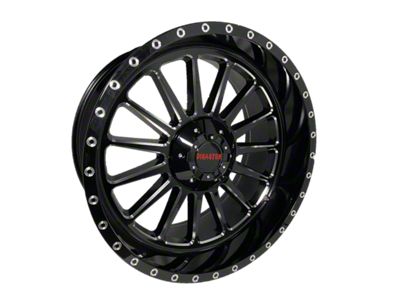Disaster Offroad D96 Gloss Black Milled 6-Lug Wheel; 20x10; -12mm Offset (23-25 Colorado)