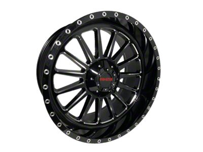 Disaster Offroad D96 Gloss Black Milled 6-Lug Wheel; 20x10; -12mm Offset (19-24 RAM 1500)