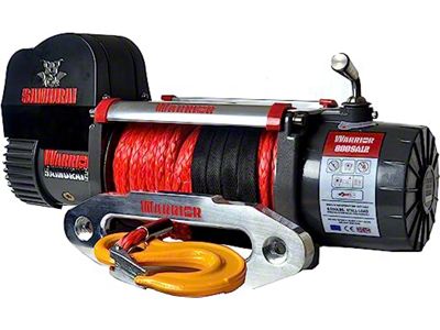DK2 9,500 lb. Samurai Series High Speed Winch with Synthetic Rope (Universal; Some Adaptation May Be Required)