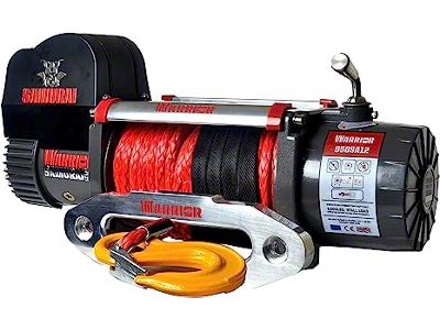 DK2 9,500 lb. Samurai Series Short Drum Winch with Synthetic Rope (Universal; Some Adaptation May Be Required)