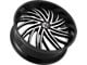 DNK Street 701 Gloss Black Machined Face 6-Lug Wheel; 24x10; 30mm Offset (15-20 F-150)