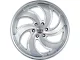 DNK Street 702 Brushed Face Silver Milled with Stainless Lip 6-Lug Wheel; 24x10 6-Lug Wheel; 25mm Offset (19-24 RAM 1500)