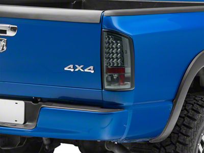 LED Tail Lights; Chrome Housing; Smoked Lens (07-08 RAM 1500)