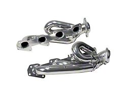 BBK 1-3/4-Inch Tuned Length Shorty Headers; Polished Silver Ceramic (09-18 5.7L RAM 1500)