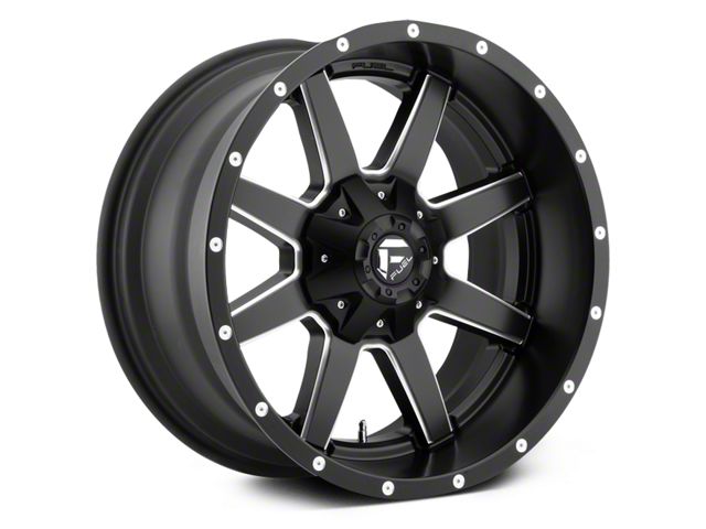 Fuel Wheels Maverick Matte Black Milled 5-Lug Wheel; 22x9.5; 25mm Offset (09-18 RAM 1500)