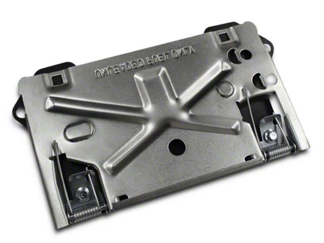 Iron Cross Automotive Flip Down License Plate for Iron Cross HD Base Series Bumpers (Universal; Some Adaptation May Be Required)