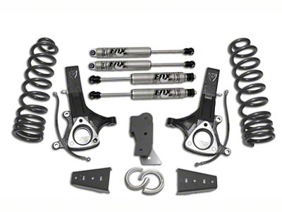 Max Trac 6.50-Inch Front / 4.50-Inch Rear MaxPro Elite Suspension Lift Kit with Fox Shocks (09-18 2WD 3.6L, 3.7L RAM 1500)