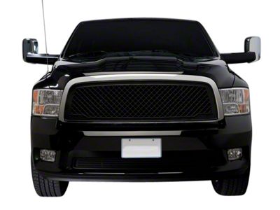 Putco Boss Mesh Upper Replacement Grille; Black (09-12 RAM 1500)