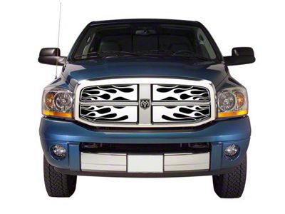 Putco Flaming Inferno Upper Replacement Grilles; Polished (06-08 RAM 1500)