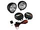 Rugged Ridge 5-Inch Round HID Off-Road Fog Lights with Black Steel Housings; Set of Two (Universal; Some Adaptation May Be Required)