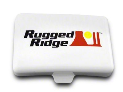 Rugged Ridge 5x7-Inch Off-Road Light Cover; White