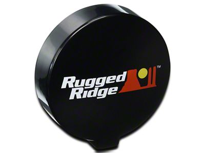 Rugged Ridge 6-Inch Slim Off-Road Light Cover; Black