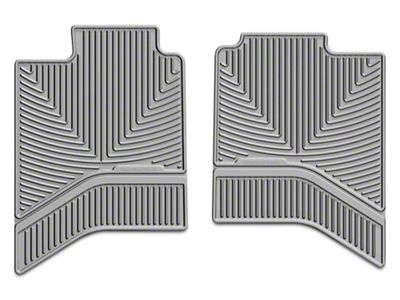 Weathertech All-Weather Rear Rubber Floor Mats; Gray (02-18 RAM 1500 Quad Cab, Crew Cab)