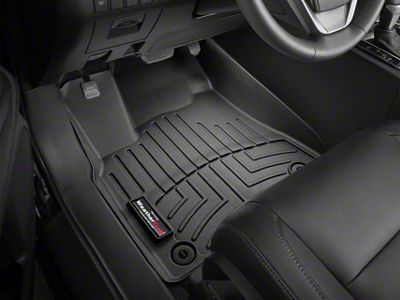 Weathertech DigitalFit Front and Rear Floor Liners; Black (02-08 RAM 1500 Quad Cab, Mega Cab w/ Automatic Transmission)