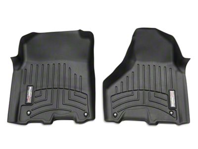 Weathertech DigitalFit Front and Rear Floor Liners; Black (09-18 RAM 1500 Quad Cab, Crew Cab)