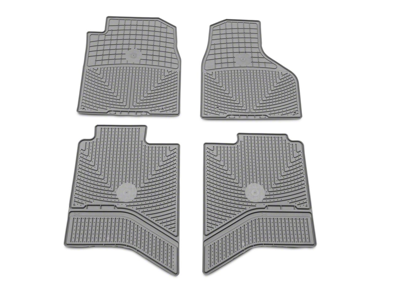 WeatherTech All-Weather Floor Mats – Front & Second Row Grey For WTLG079085