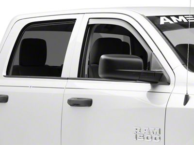 Weathertech Side Window Deflectors; Front; Dark Smoke (09-18 RAM 1500)