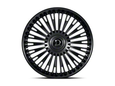 Dolce Luxury Razzo Glossy Black 6-Lug Wheel; 24x10; 35mm Offset (21-25 Tahoe)