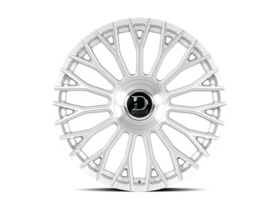 Dolce Luxury Roma Glossy Silver Brush Face 6-Lug Wheel; 22x9.5; 35mm Offset (21-25 Tahoe)