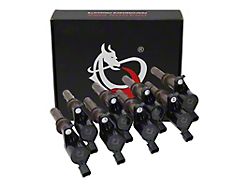 Dragon Fire Performance Ignition Coil Packs; Black (09-10 4.6L F-150; 07-10 5.4L F-150 w/ Brown Coil Boots)