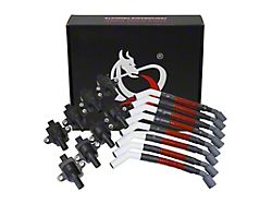 Dragon Fire Performance Ignition Tune Up Kit; Black (23-24 6.8L, 7.3L F-250 Super Duty)