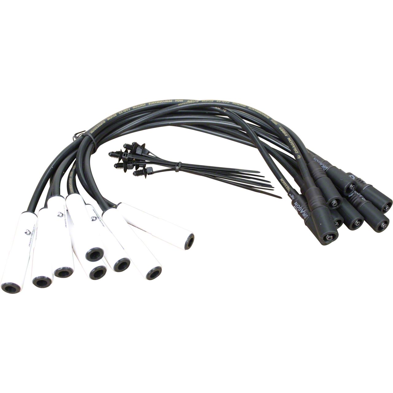 Dragon Fire Performance F350 Super Duty Spark Plug Wires; Black PWJ285