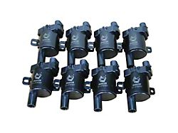 Dragon Fire Performance Ignition Coil Packs; Black (99-06 V8 Silverado 1500 w/ Round Coils)