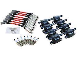 Dragon Fire Performance Ignition Tune Up Kit; Black (14-26 V8 Silverado 1500 w/ Square Coils)