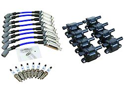 Dragon Fire Performance Ignition Tune Up Kit; Black (14-18 V8 Silverado 1500 w/ Square Coils)