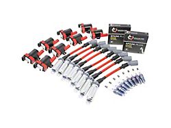 Dragon Fire Performance Ignition Tune Up Kit; Red (99-06 V8 Silverado 1500 w/ Round Coils)