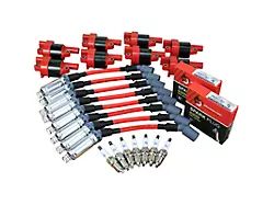 Dragon Fire Performance Ignition Tune Up Kit; Red (07-13 V8 Silverado 1500 w/ Round Coils)
