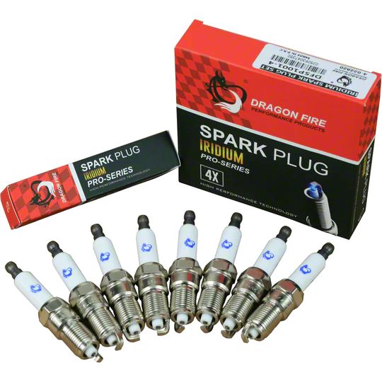 Dragon Fire Performance Spark Plug Wires – 10.5", 500 Ohm/FT, Blue Sleeved – OEM Fit For GM Trucks & SUVs (2000-2019)