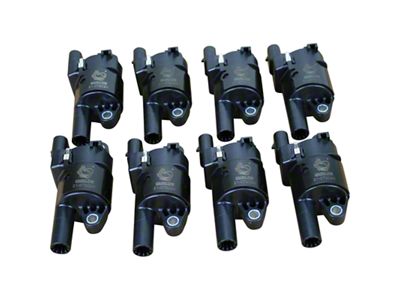 Dragon Fire Performance Ignition Coil Packs; Black (07-14 V8 Tahoe w/ Round Coils)