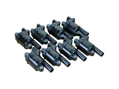 Dragon Fire Performance Ignition Coil Packs; Black (15-18 V8 Tahoe w/ Round Coils)