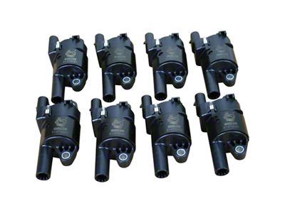 Dragon Fire Performance Ignition Coil Packs; Black (07-14 V8 Yukon w/ Round Coils)