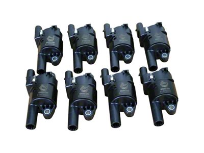 Dragon Fire Performance Ignition Coil Packs; Black (07-14 V8 Yukon w/ Round Coils)