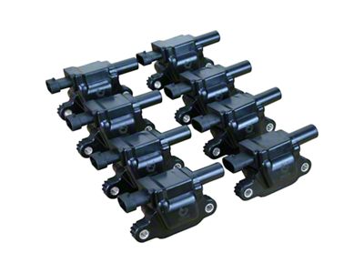 Dragon Fire Performance Ignition Coil Packs; Black (15-20 V8 Yukon w/ Square Coils)
