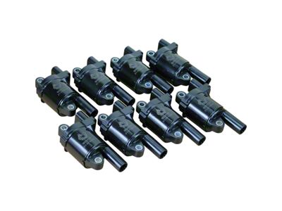 Dragon Fire Performance Ignition Coil Packs; Black (15-18 V8 Yukon w/ Round Coils)