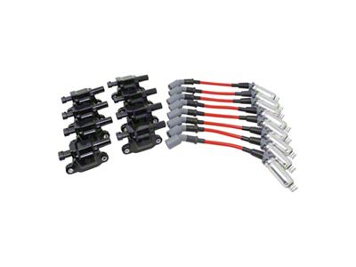 Dragon Fire Performance Ignition Tune Up Kit; Black (15-20 V8 Yukon w/ Square Coils)